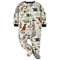 thumbnail image 5 of Gerber Childrenswear by Gerber Crew Neck Footed Sleepers Pajamas (Newborn or Infant), 4 Pack, 5 of 7