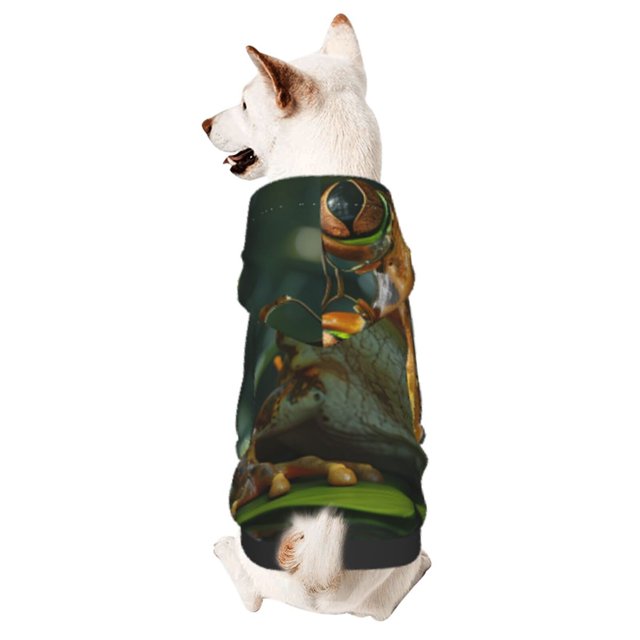 Balery Intellectual Frog Pond Sudadera con Capucha para Perros Pequeños – Ropa para Mascotas, Disfraz para Perros y Gatos, Ideal para Fiestas y Cosplay-Small