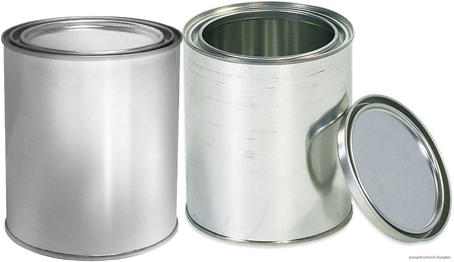 Empty Quart Paint Cans With Lids (2 Pack) Empty Metal Paint Storage
