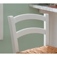 thumbnail image 4 of Linon Marica 28" Bar Stools, Classic White Finish with Handwoven Rush Seat, Set of 2, 4 of 16