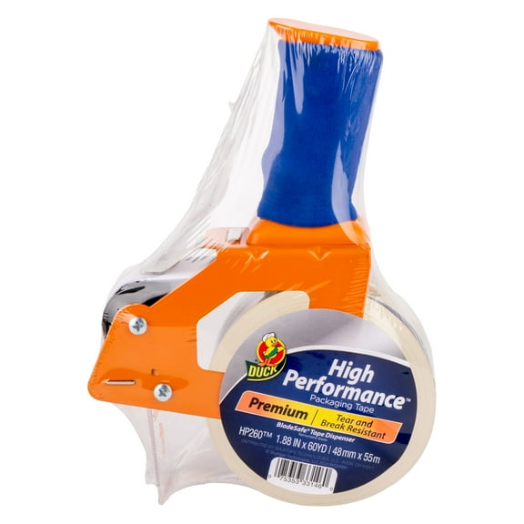 Duck BladeSafe Tape Gun Dispenser, Includes HP260 Tape Roll, 1.88 in. x 60 yd.