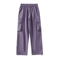 thumbnail image 4 of Pantalon Décontracté Homme Extérieur Alpinisme Salopettes Rétro Jambes Larges Décontracté Jogging pour Hommes Violet m, 4 of 4