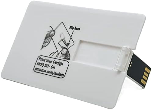 Credit Card USB2.0 Flash Drive 512MB 50 Pack Business Card Bank Card Shape Flash Drive Memory Stick Key Credit USB Drive White