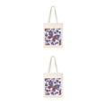 thumbnail image 2 of Moyic Bolso de lona, bolso de mano para pintar, bolso de compras, mano de obra fina multicolor, bolsos de punto multiusos de larga 016-28*35 2Conjunto, 2 of 6