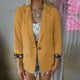 thumbnail image 2 of Chaqueta de oficina informal Ormromra con puños de leopardo manga larga cuello de solapa frente abierto mujer talla S M L XL XXL, 2 of 5