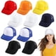thumbnail image 1 of 10 gorras de camionero en blanco para sublimación, cómodas gorras de malla de poliéster, gorras de béisbol unisex de malla con cierre a presión, gorras de malla de verano para hombres y mujeres., 1 of 7