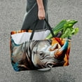 thumbnail image 7 of Rhinoceros Large Capacity Reusable Foldable Oxford Cloth Grocery Bags: Multifunctional Storage and Easter Basket, 7 of 7