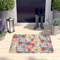 thumbnail image 2 of Pioneer Flower Floral Print Flannel Non Slip Door Rugs,Washable Door Mats Indoor,Decorative Door Mats,Dirt-Resistant and Absorbent Doormat for Entrance,Bedroom,Kitchen,Bathroom,23.5"x16", 2 of 5