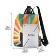 thumbnail image 3 of FORMRS Women's Travel Backpack Purse Anti-Theft Hidden Pockets Casual Shoulder Bag, Colorful Black Cat, 3 of 7