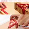 thumbnail image 5 of GJX 3D Multi-Angle Measuring Ruler, High Precision 45/90 Degree Aluminum Alloy Woodworking Square, Layout Tool with Scale for Carpentry, Engineering & DIY Projects, 5 of 6