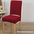 thumbnail image 5 of KQJQS Jacquard Dining Room Chair Covers, Kitchen Chair Covers Washable Parsons Chair Slipcover Removable Dining Chair Protectors for Hotel,Ceremony(Brown) ﻿, 5 of 6