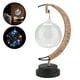 thumbnail image 4 of Lámpara de noche Jadeshay bola de cristal luna Hierro luz nocturna 3 pilas AA, 4 of 8