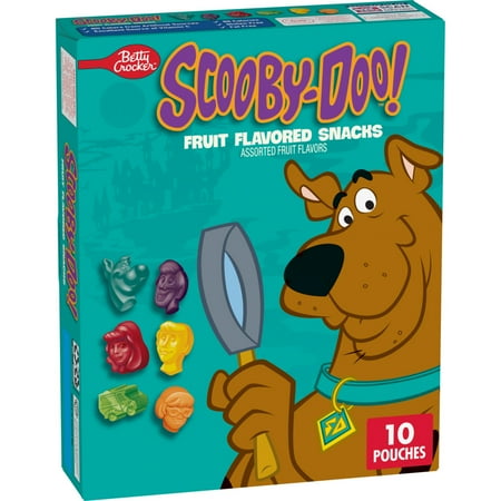 Scooby-Doo Fruit Flavored Snacks, Gluten Free, Kids Snacks, 10 Ct, 8 oz