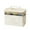 Beige, variant on 2 Tier Storage Empty Family Emergencies Kit Container Portable Storage Organizer Holder Multipurpose With Handle For Home Travel Platter Storage Containers