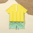 thumbnail image 4 of IBTOM CASTLE Toddler Floatation Swimsuit with Adjustable Buoyancy Float Suit One-Piece Training Aid Swimwear for Boys Girls 3-4 Years Yellow - Lemon, 4 of 7
