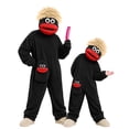 thumbnail image 2 of Mfakffe Kids Funny Big Mouth Monster Onesie Pajamas Hooded Full Body Matching Loungewear Warm Sleep Costume for Boys Girls Cold Weather Home Wear With Comb, 2 of 6