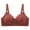 Red, variant on Wireless Bras for Women Large Size Wireless Push Up Breathable Thin Back Breasted Underwear Bra Sports Bra with Underwire and Front Closure Underwear Separatec Everyday Underwear, 44/100BC