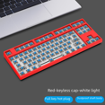 thumbnail image 1 of Kit de teclado mecánico de 87 teclas, semiacabado, luz blanca, intercambiable en caliente, con cable, para juegos de deportes electrónicos, oficina, 1 of 4