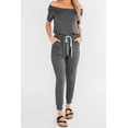 thumbnail image 1 of Gris de Femmes Vivant Ma Vie Cordon Jogger Combinaison, 1 of 5