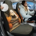 thumbnail image 2 of Uorisanigo Car Seat Covers for Front Seat, Auto Interior Cute Ghost Print High Back Bucket Seats Covers, Soft Fluffy Furry Seats Cover Fits for Most Cars, Trucks, SUVs, Vans, Set of 2, 2 of 7