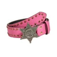 thumbnail image 1 of Cinturón de piel sintética para mujer, accesorio de vestuario, cinturón estético, cinturón gótico, cinturón punk. Rosa roja, 1 of 9
