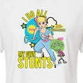thumbnail image 3 of Toy Story 4 - I Do My Own Stunts Bo - Juniors Cropped Cotton Blend T-Shirt, 3 of 5