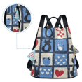 thumbnail image 5 of FORMRS Women's Travel Backpack Purse Anti-Theft Hidden Pockets Casual Shoulder Bag, Black Cats and Hearts, 5 of 7