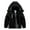 Black, variant on Girl's Waterproof Ski Jacket Warm Fleece Winter Jacket Windproof Hooded Snow Coat Black 8