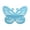 Blue, variant on Hyknon Corner Floating Shelf Wall Mounted, Wooden Space-Saving Corner Storage Shelf, Corner Display Rack for Decor Organization, Butterfly/Flower Hanging Storage Shelf for Living Room Bedroom, Blue