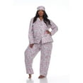 thumbnail image 4 of White Mark Ensemble de Pyjama Trois Pièces pour Femmes avec Boutons, 4 of 5