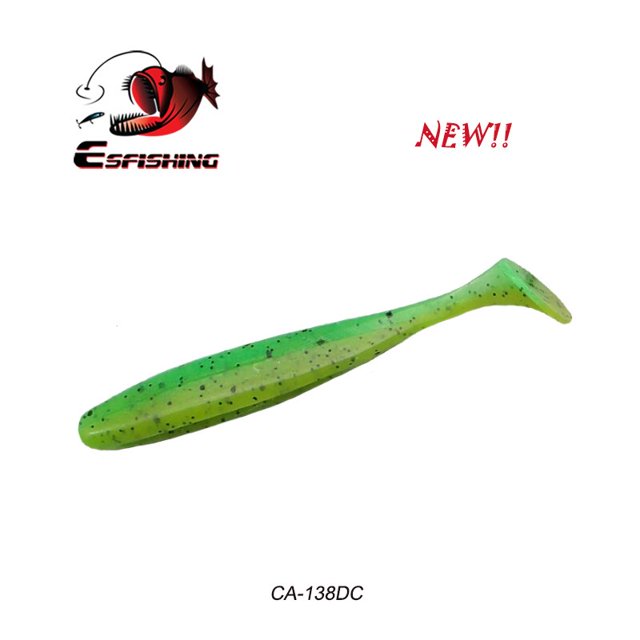 ESFISHING 50mm 76 100 125 150 180mm ES Easy Shiner Isca Silicona Artificial Pesca Señuelos de Pesca Cebos blandos Aparejos Tan Jianjun unisex