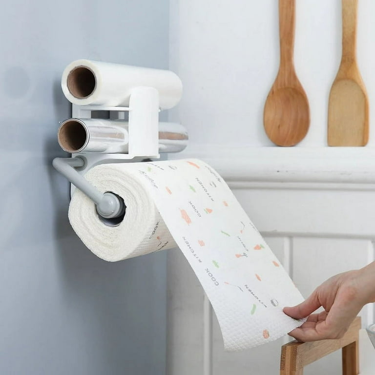 Paper Towel Holder Wall Mounted Self Adhesive Kitchen Paper Roll Holder  Storage Paper Towel Holder Wall Mounted Self Adhesive Kitchen Paper Roll  Holder Storage Organizer for Kitchen Self Adhesive 