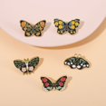 thumbnail image 5 of 5 broches esmaltados con flores y mariposas, alfileres de solapa para mochila y fiesta Rojo Verde, 5 of 5