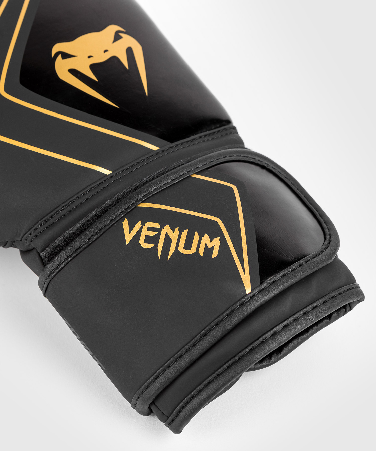 VENUM PU CONTENDER 2.0 BOXING GLOVES – BLACK/GOLD – 12OZ – UNISEX – SPARRING AND BAG TRAINING
