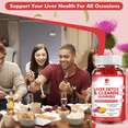 thumbnail image 4 of Liver Cleanse Detox & Repair Gummies - 24 Potent Herb w/ 1000mg Milk Thistle Silymarin, Dandelion, Artichoke Extract & Elderberry - No Sugar, Raspberry Flavor -120 Count, 4 of 8