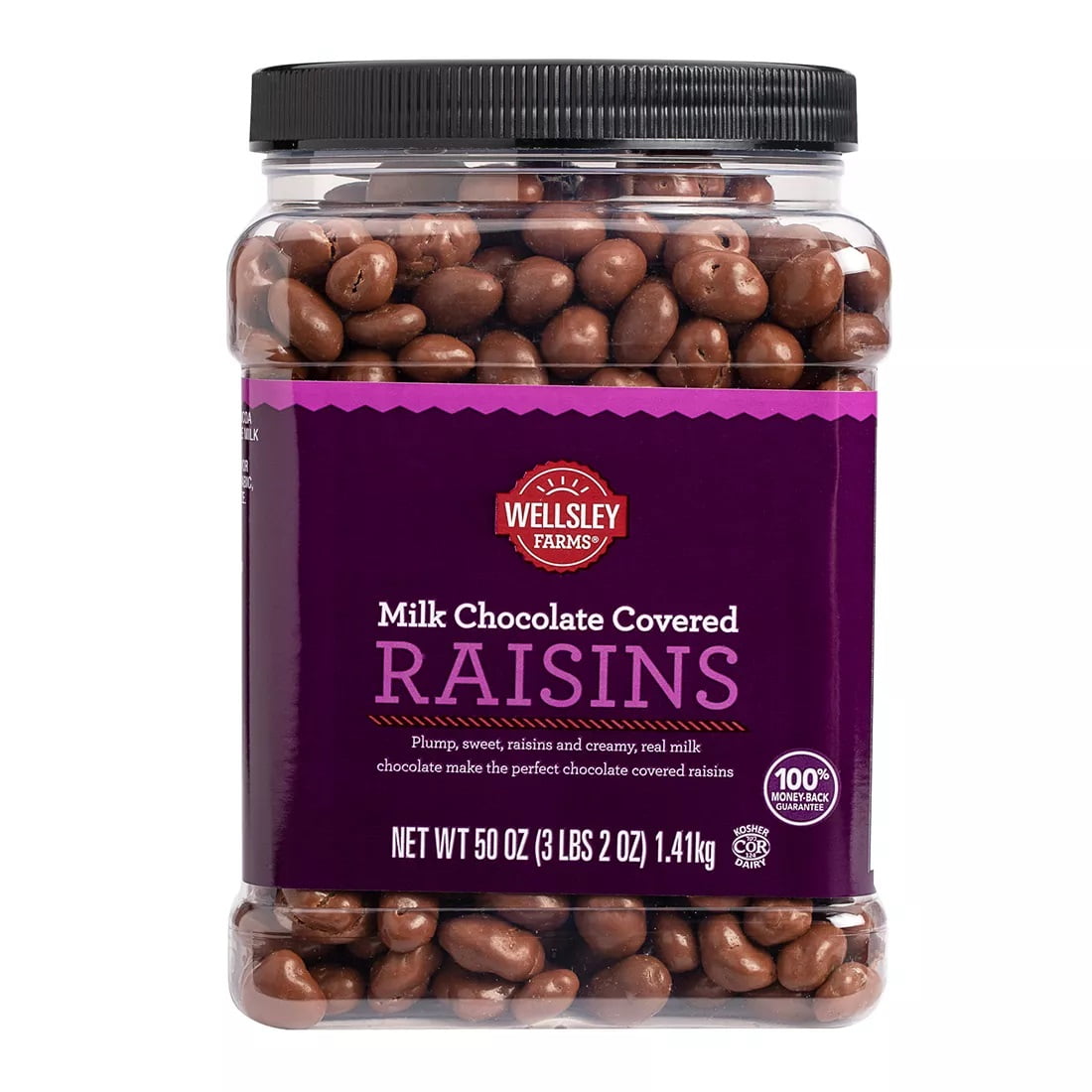 Product of Wellsley Farms Milk Chocolate Covered Raisins 50 oz
