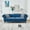 Blue, variant on 87" Traditional Sofa Comfy Couch Modern Sofa Couch with Velvet Fabric Solid Wood Frame for Living Room Office Apartment, Black