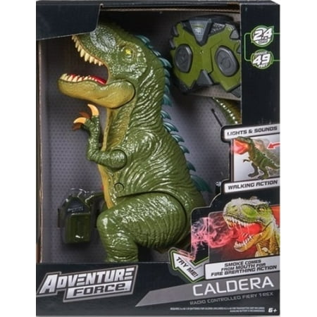 Adventure Force Caldera Radio Controlled Fiery Green T-Rex, Unisex Ages 6+