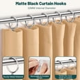 thumbnail image 2 of 60Pcs Gold Curtain Rings and 60 Pcs Curtain Drapery Pin Hooks,Gold Shower Curtain Hooks for Drapes,32mm Internal Diameter for Window, Shower Curtain, 2 of 6