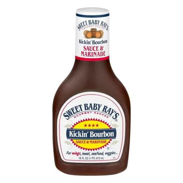 Sweet Baby Ray's Kickin' Bourbon Wing Sauce & Glaze, 16 fl oz Walmart