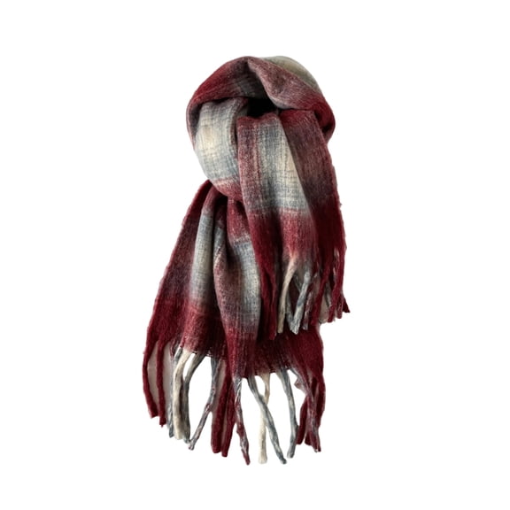 COOLHOOD Elegant Winter Scarf With Classical For Men And Women Unisex Long Mohair Neck Scarf for Casual Outfit