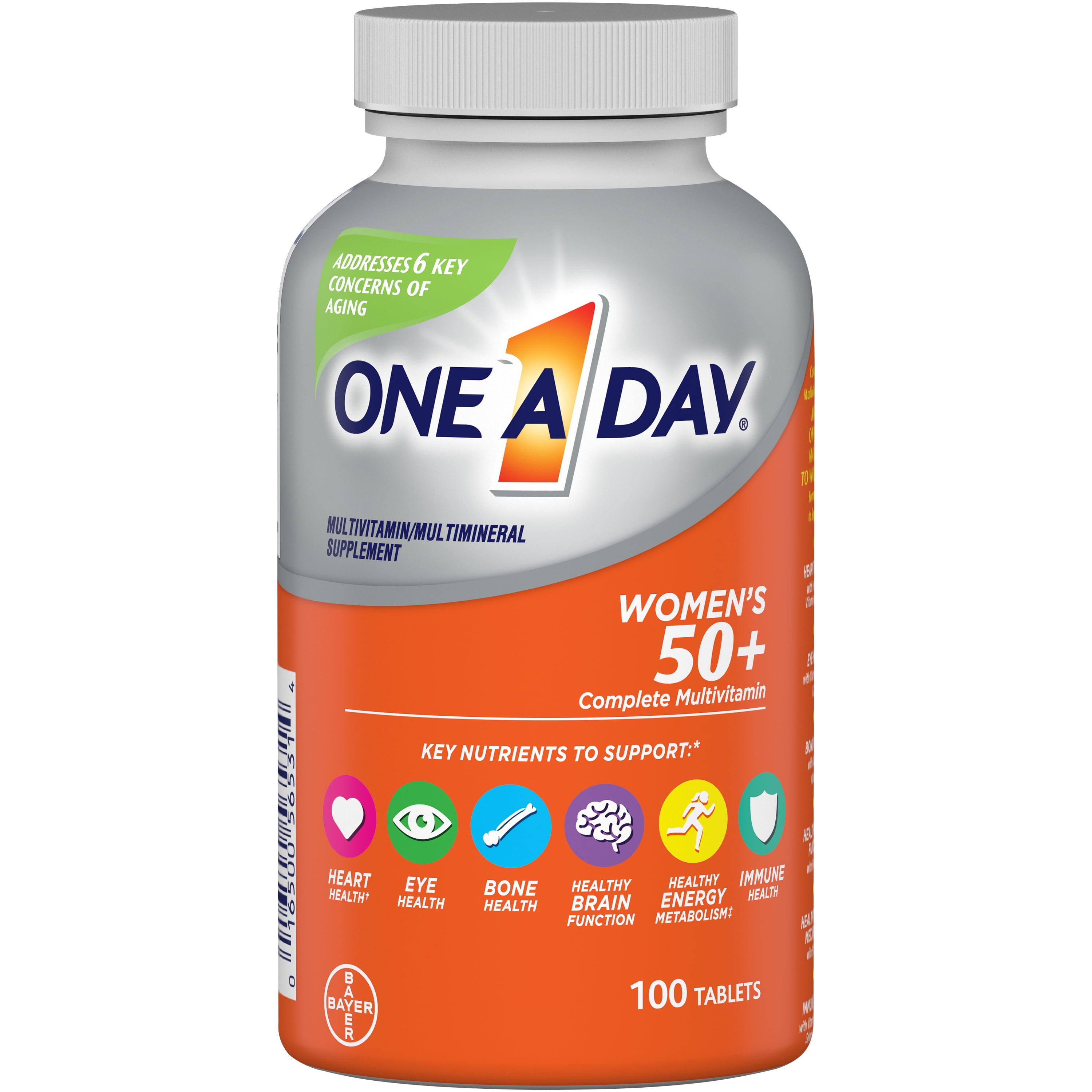One A Day Women's 50+ Multivitamin Tablets, Multivitamins for Women, 100 Ct