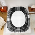 thumbnail image 5 of Castle Fairy Kids Teenagers Geometric Grid Bed Sheets,Stripes Plaid King Sheets, 5 of 7