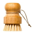 thumbnail image 2 of WNFJR Bamboo Dish Brush Set, Palm Wooden Dish Scrubber Brush, Bubble Up Dish Brushes, Durable Wood Dishes Scrub Brush, Natural Round Vegetable Cleaning Pots Pans Sink Washing Kitchen Brush, 2 of 3