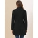 thumbnail image 5 of Abrigo De Invierno Elegante PaMujer Abrigo Largo De Un Solo Pecho Con Cuello Alto En Mitad Del Muslo Negro 3XL, 5 of 6