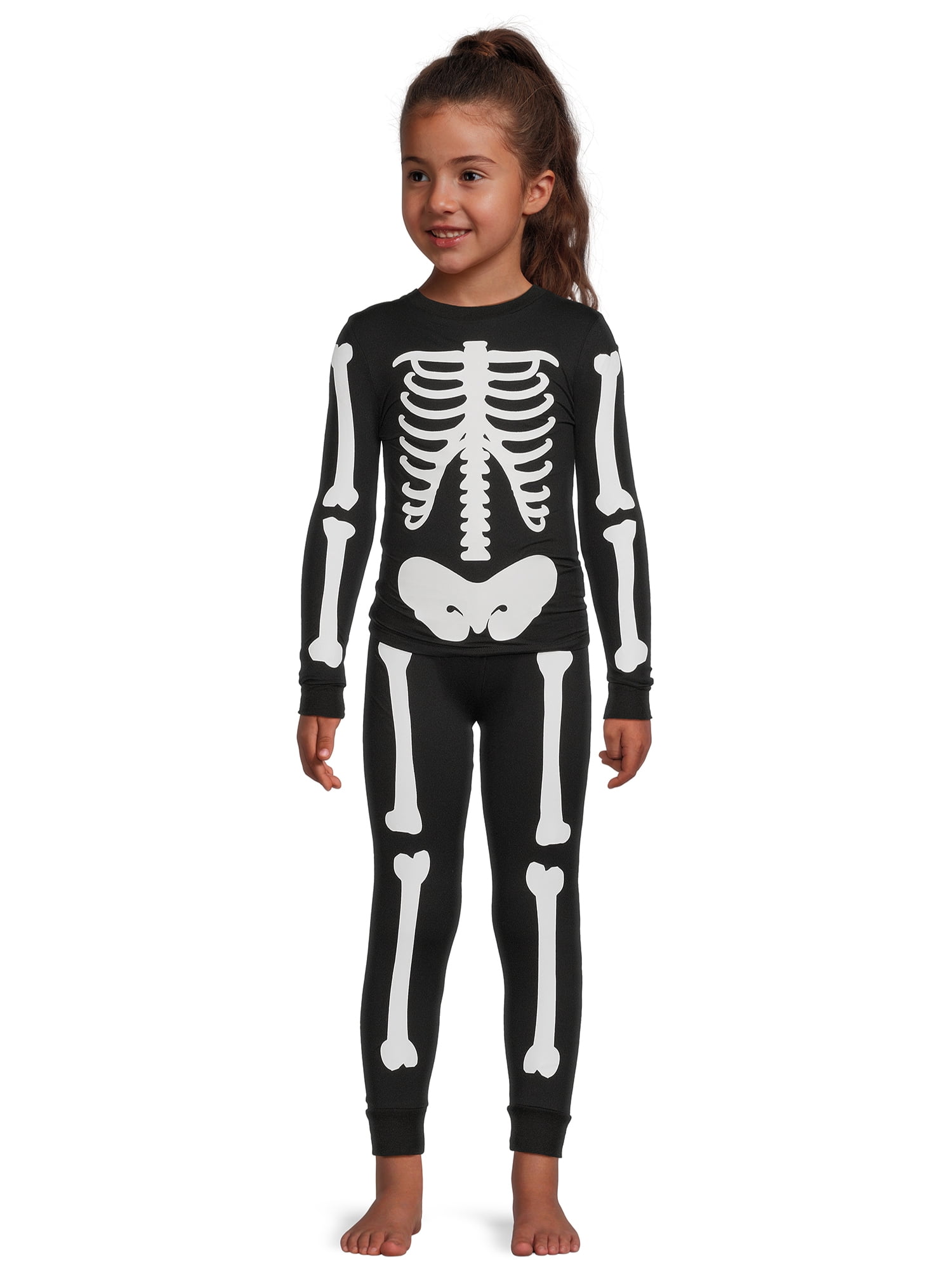 Way to Celebrate Kids Halloween Family Pajama Set, 2-Piece, Sizes 6-12