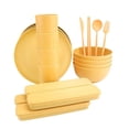 thumbnail image 2 of ¡Últimas Unidades!, Juego de vajilla portátil para el hogar, 32 piezas, cuenco, taza, cuchara, cuchillo, tenedor, palillos Akmoler, 2 of 8