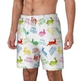 thumbnail image 2 of Balery Happy Easter Rabbit Mens Swim Trunks Swim Shorts for Men Quick Dry Inseam Beach Shorts with Compression Liner Pocket-Large, 2 of 9