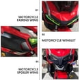 thumbnail image 3 of OULII 2Pcs Black Motorcycle Spoiler Wings Durable Motorbike Side Fairing Wings for Scratch Protection, 3 of 8
