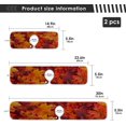 thumbnail image 3 of Coolnut Fall Leaves Retro Kitchen Sink Splash Guard 2 Packs Faucet Absorbent Mats Maple Leaf Autumn Faucet Handle Drip Catcher Quickly Drying Mat for Kitchen Counter Bathroom, 14.9"x5.5", 3 of 7